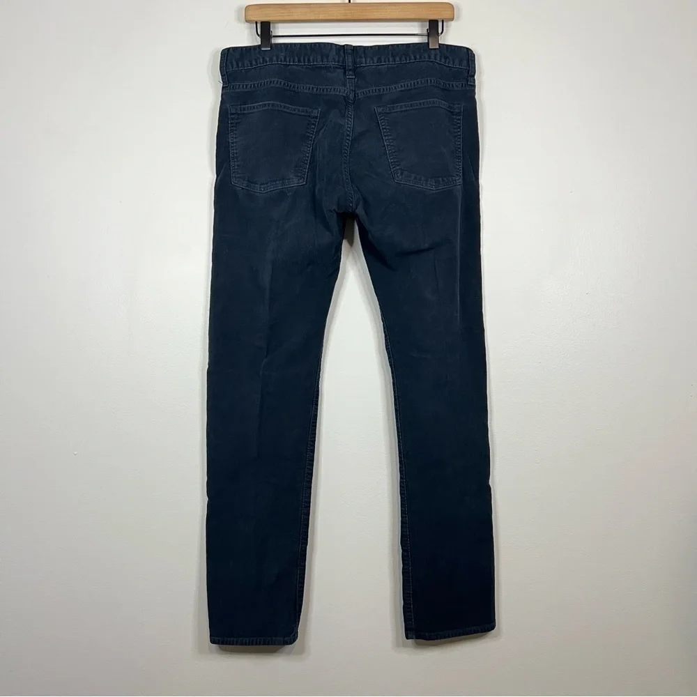 J. Crew Black Slim Straight Corduroy Jeans 33W